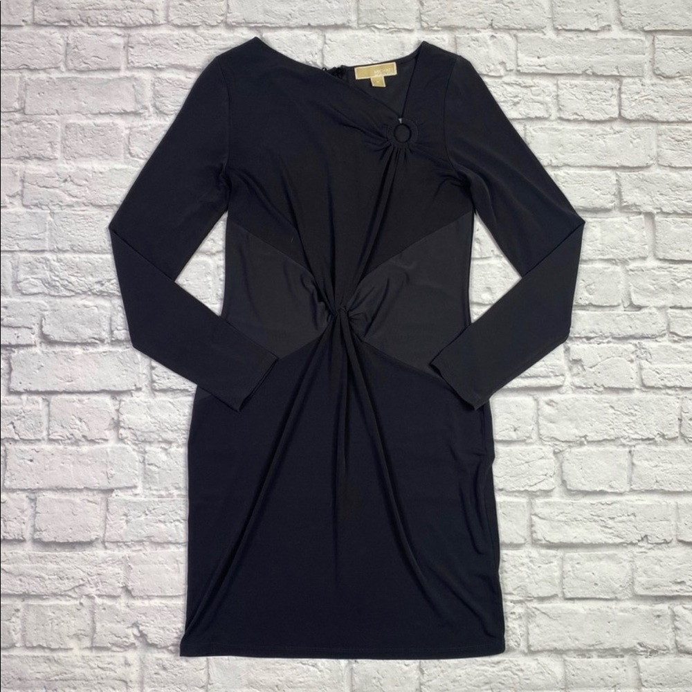 {Michael MK} Black Long Sleeve Cocktail Dress Sz M